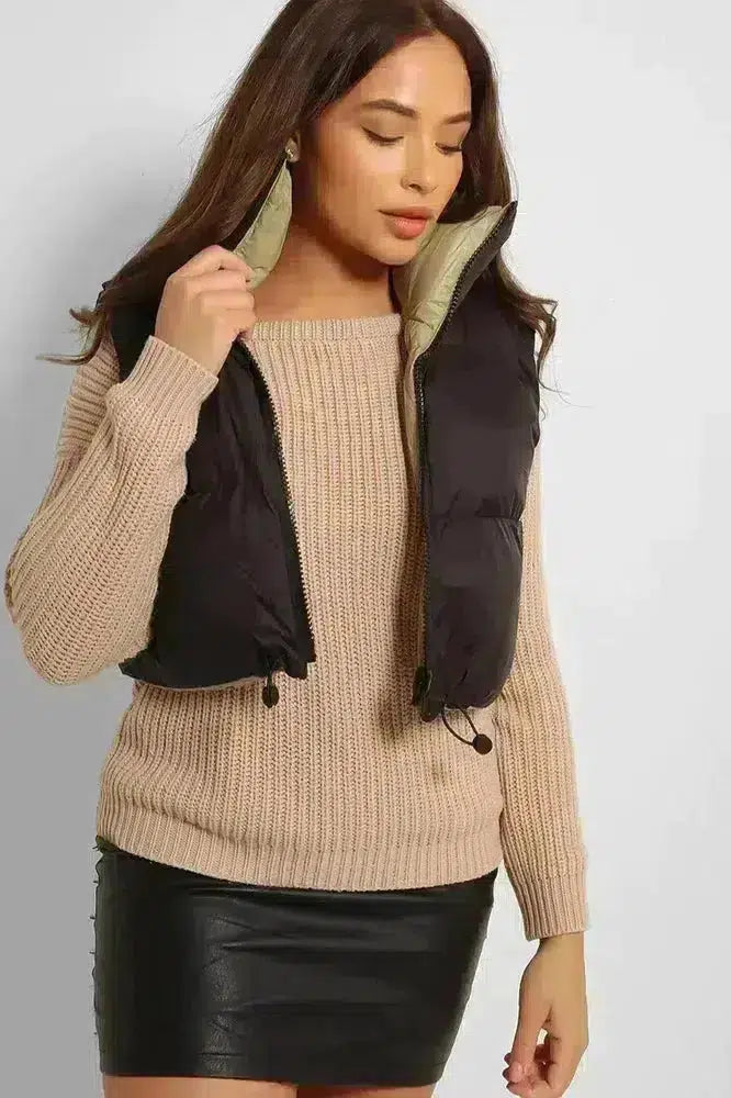 Reversible Cropped Puffer Gilet-phoenixpatriotfoundation