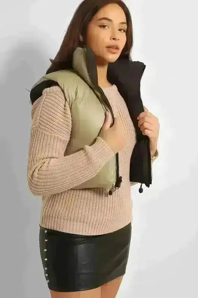 Reversible Cropped Puffer Gilet-phoenixpatriotfoundation