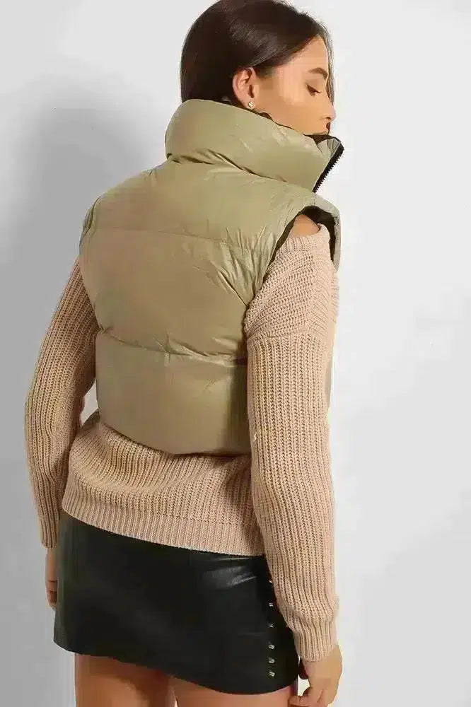 Reversible Cropped Puffer Gilet-phoenixpatriotfoundation