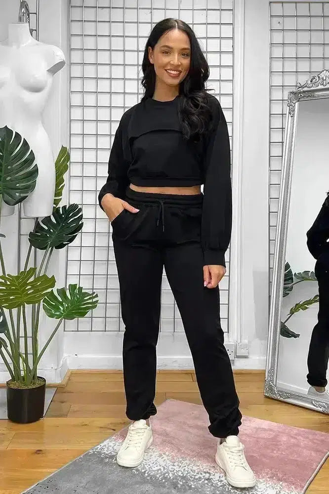 Cut Out Top Three Piece Tracksuit-phoenixpatriotfoundation