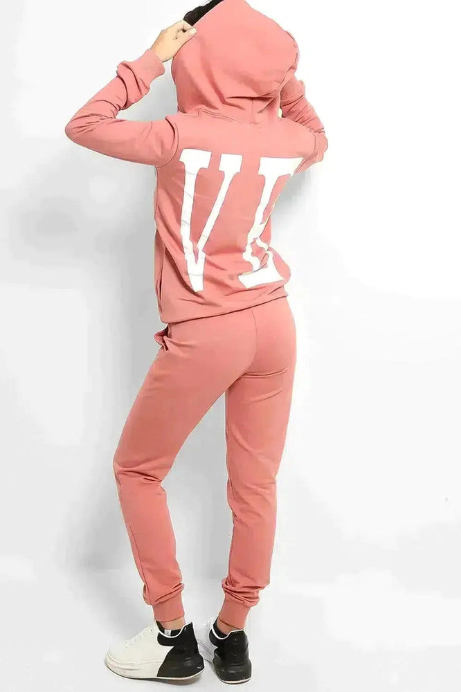 Pink Love Printed Body Front And Back Tracksuit-phoenixpatriotfoundation